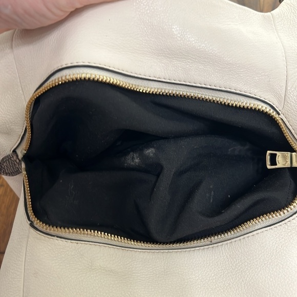 Coach Bag Purse Phoebe Hobo with snakeskin straps navy white with gold hardware - Picture 10 of 17